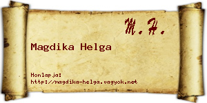 Magdika Helga névjegykártya